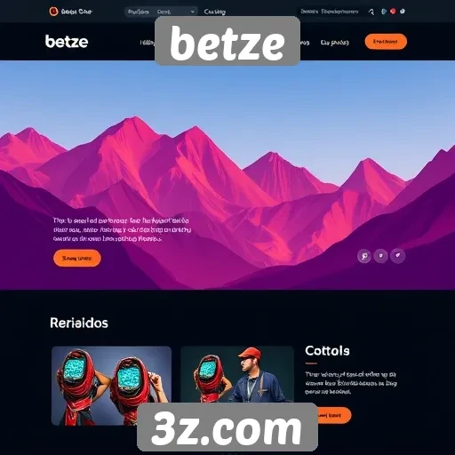 Interface do usuário do site betze é intuitiva e acessível